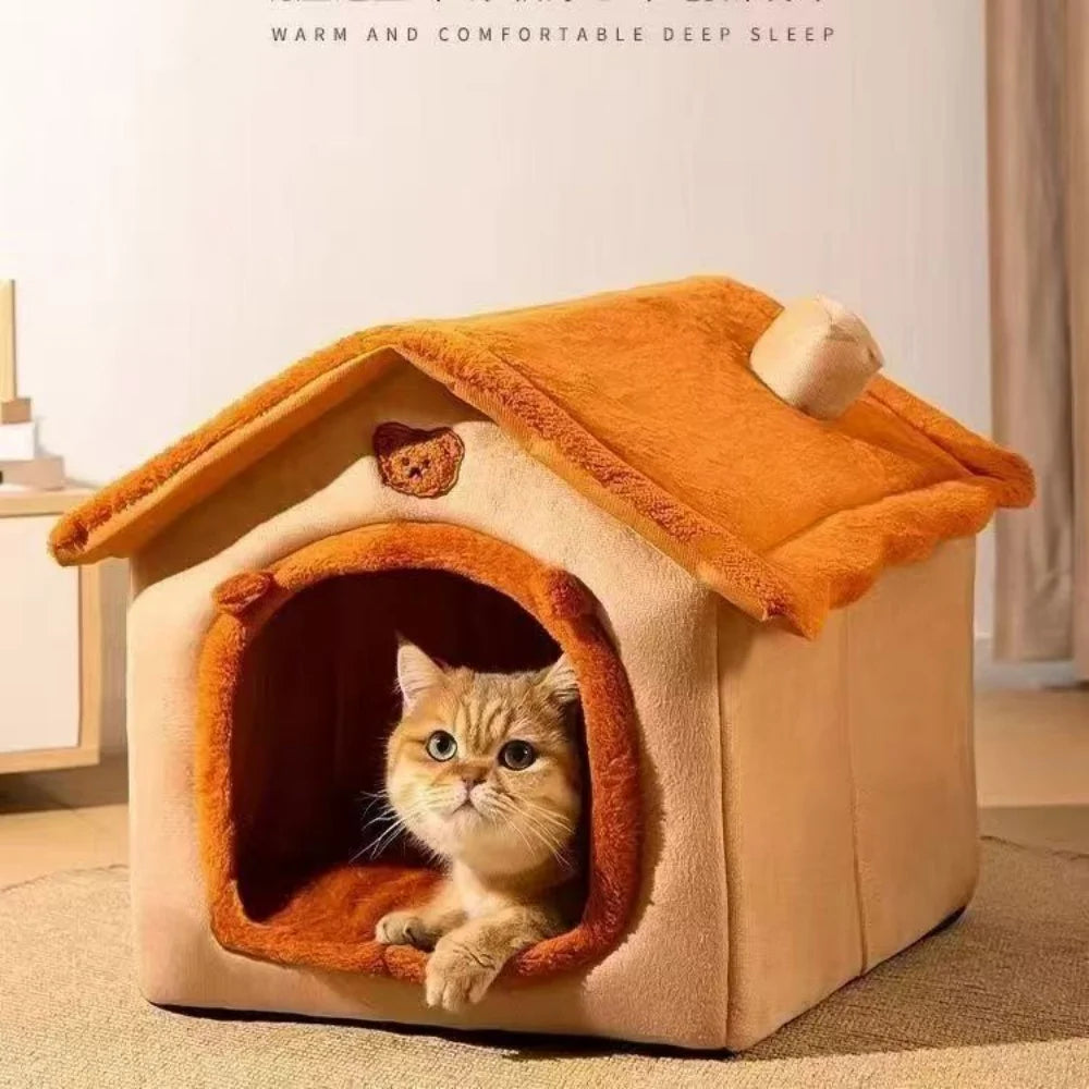 House Style Pet Bed for Small Dogs & Cats